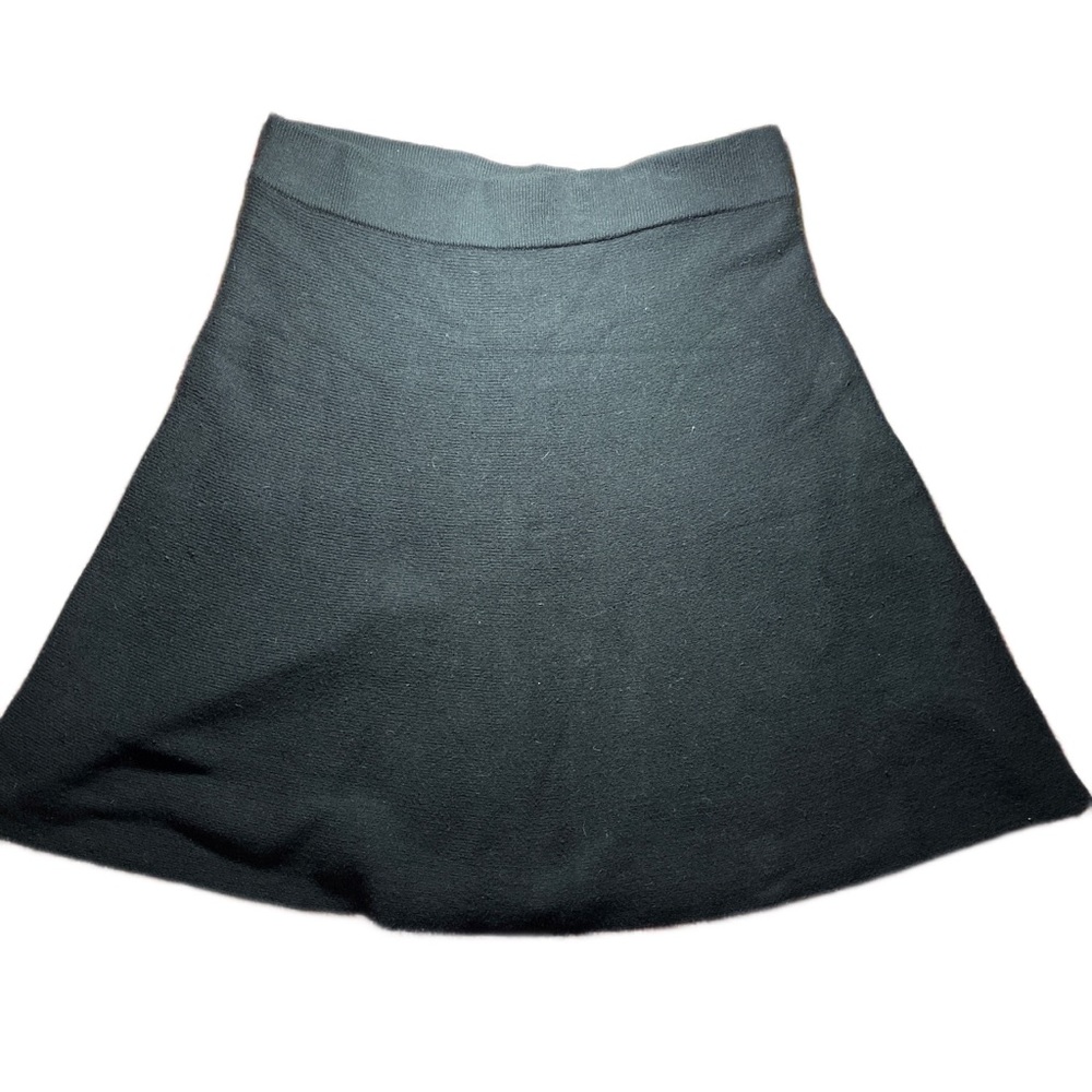 Ann Taylor SOFT Elastic Waist Flare Skater A Line Knee Length Skirt sz L